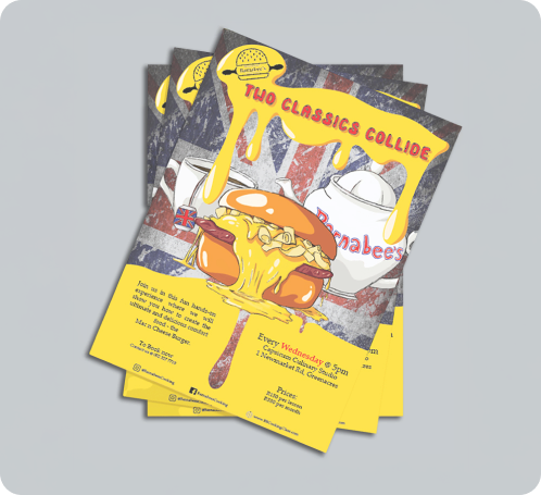 Barnabee's Burgers Cooking Class Flyer